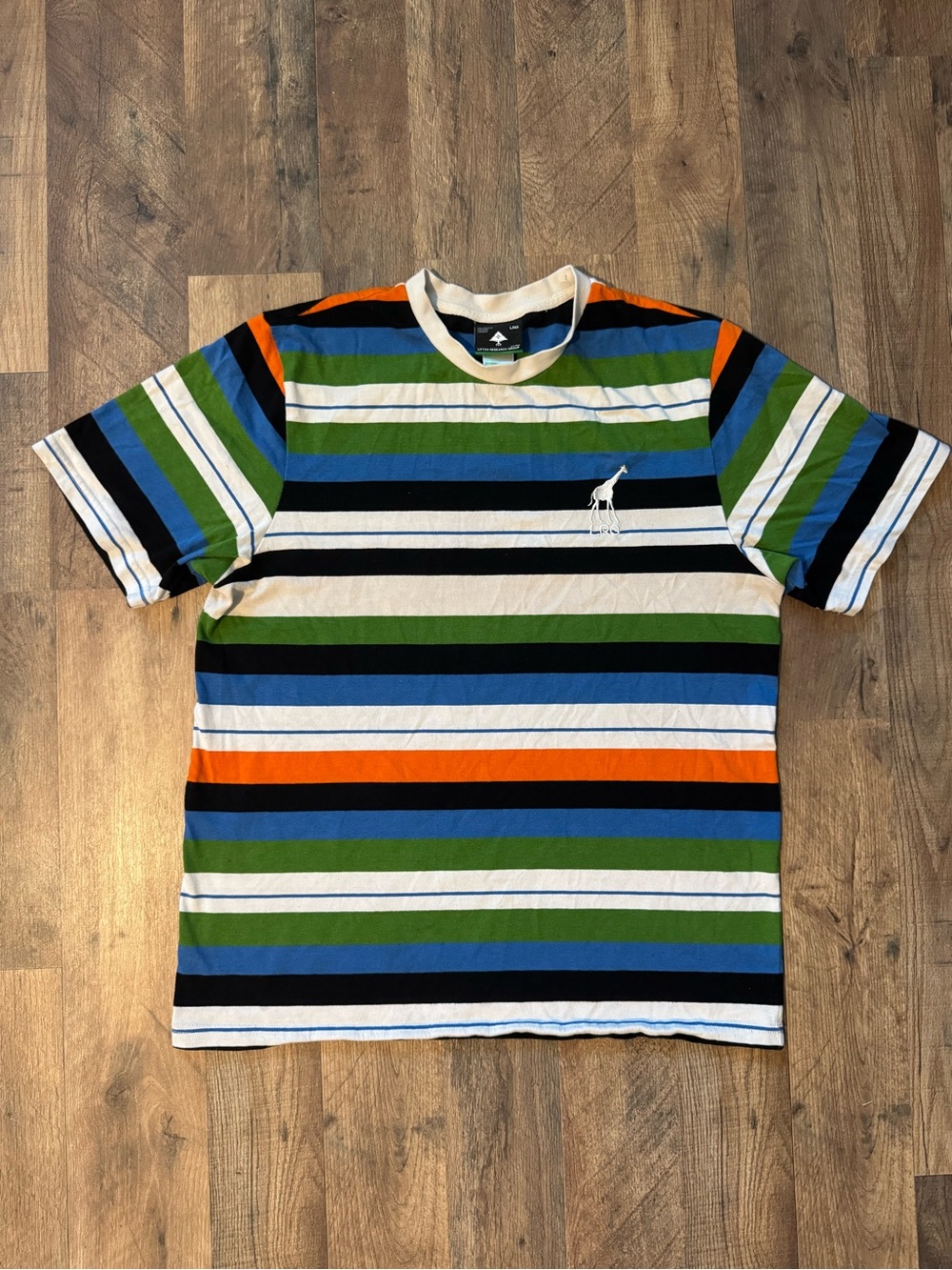 LRG Men’s Y2K Striped T-Shirt Size Medium